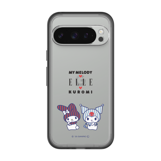 スリムプロテクションプレミアムケース［ ELLE×マイメロディ＆クロミ - トリコロールカラーグラフィック8 ］