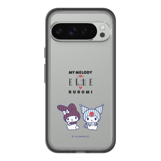 スリムプロテクションプレミアムケース［ ELLE×マイメロディ＆クロミ - トリコロールカラーグラフィック8 ］