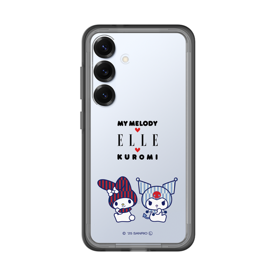 スリムプロテクションプレミアムケース［ ELLE×マイメロディ＆クロミ - トリコロールカラーグラフィック8 ］