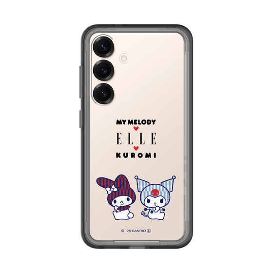 スリムプロテクションプレミアムケース［ ELLE×マイメロディ＆クロミ - トリコロールカラーグラフィック8 ］