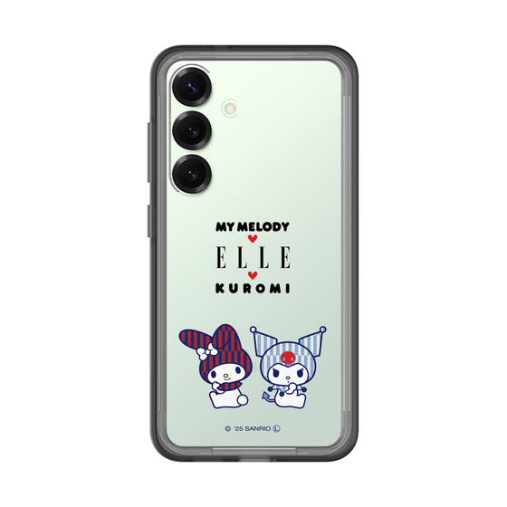 スリムプロテクションプレミアムケース［ ELLE×マイメロディ＆クロミ - トリコロールカラーグラフィック8 ］