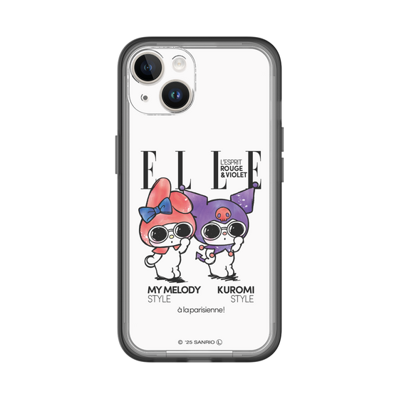 スリムプロテクションプレミアムケース［ ELLE×マイメロディ＆クロミ - 表紙風 ］