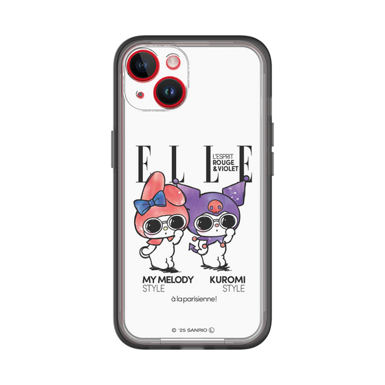スリムプロテクションプレミアムケース［ ELLE×マイメロディ＆クロミ - 表紙風 ］