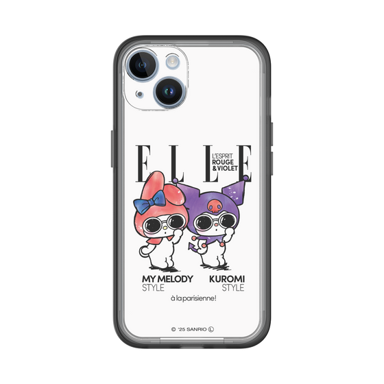 スリムプロテクションプレミアムケース［ ELLE×マイメロディ＆クロミ - 表紙風 ］