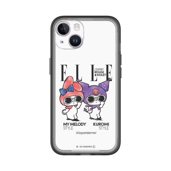 スリムプロテクションプレミアムケース［ ELLE×マイメロディ＆クロミ - 表紙風 ］