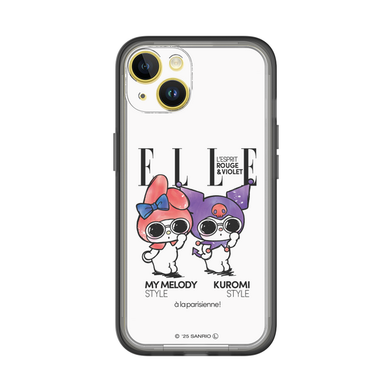スリムプロテクションプレミアムケース［ ELLE×マイメロディ＆クロミ - 表紙風 ］