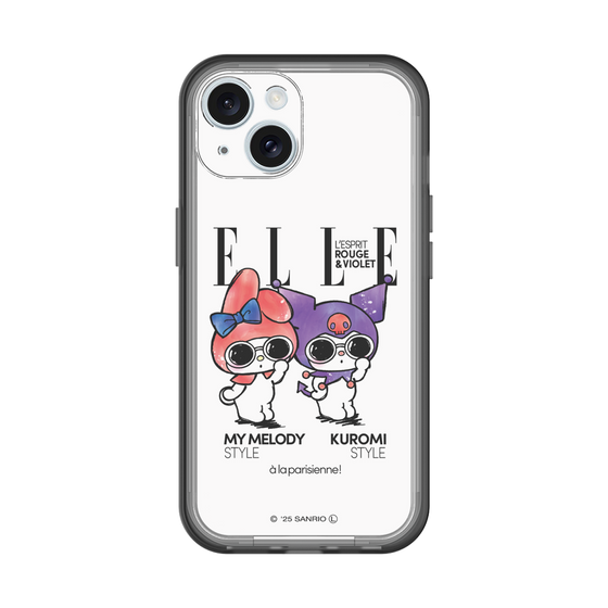 スリムプロテクションプレミアムケース［ ELLE×マイメロディ＆クロミ - 表紙風 ］