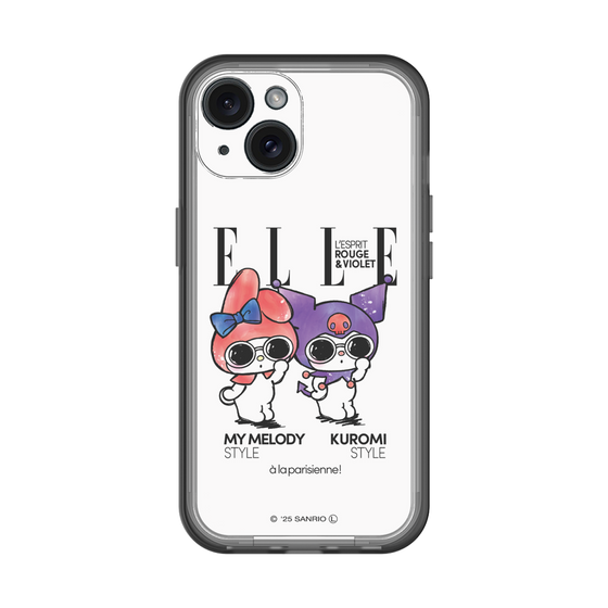 スリムプロテクションプレミアムケース［ ELLE×マイメロディ＆クロミ - 表紙風 ］