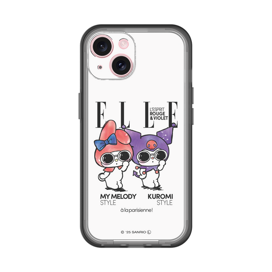 スリムプロテクションプレミアムケース［ ELLE×マイメロディ＆クロミ - 表紙風 ］