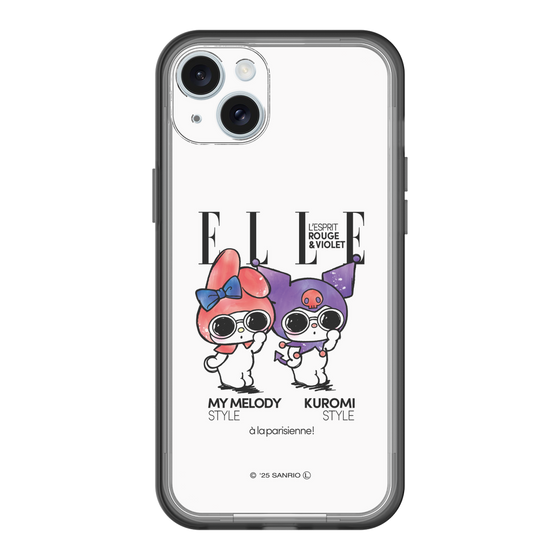 スリムプロテクションプレミアムケース［ ELLE×マイメロディ＆クロミ - 表紙風 ］