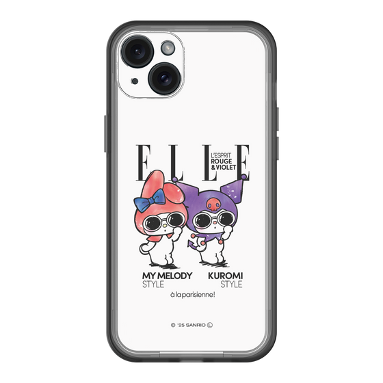 スリムプロテクションプレミアムケース［ ELLE×マイメロディ＆クロミ - 表紙風 ］