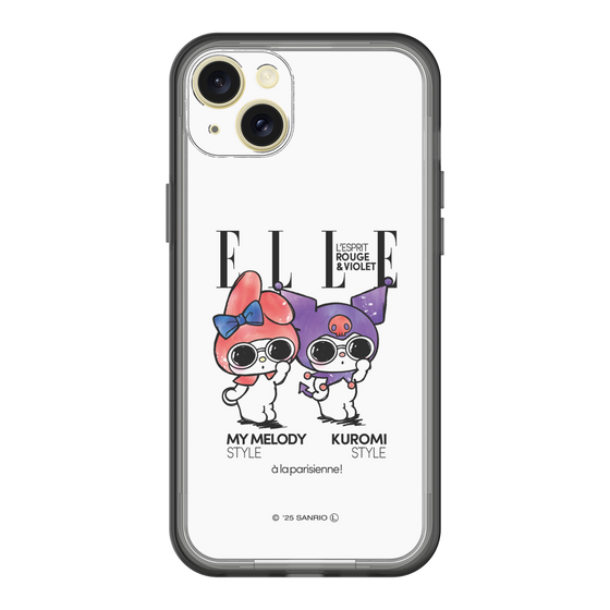 スリムプロテクションプレミアムケース［ ELLE×マイメロディ＆クロミ - 表紙風 ］