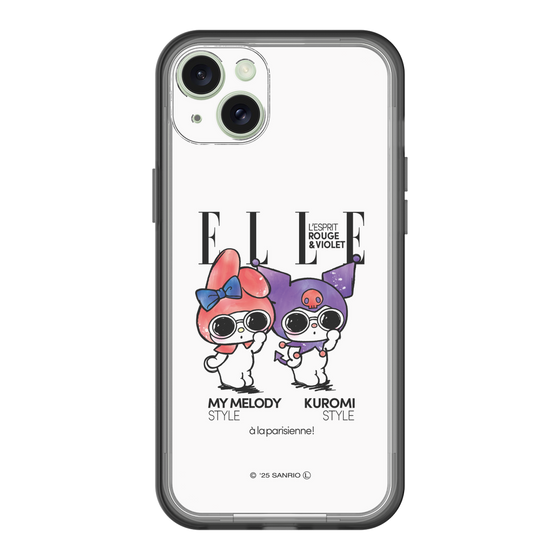 スリムプロテクションプレミアムケース［ ELLE×マイメロディ＆クロミ - 表紙風 ］