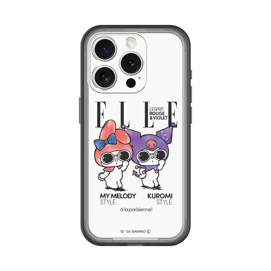 スリムプロテクションプレミアムケース［ ELLE×マイメロディ＆クロミ - 表紙風 ］