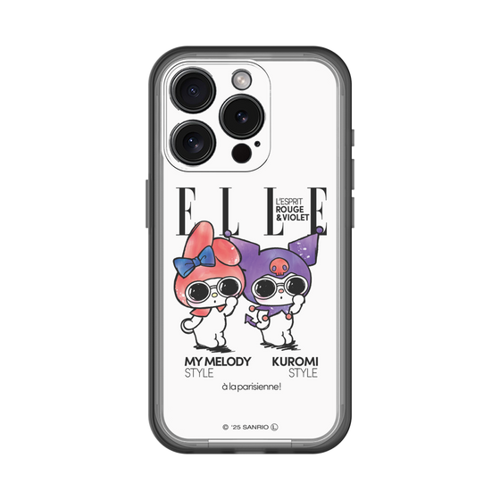 スリムプロテクションプレミアムケース［ ELLE×マイメロディ＆クロミ - 表紙風 ］