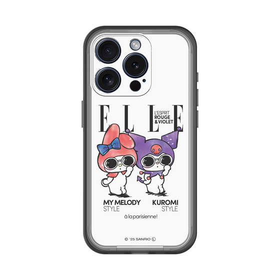 スリムプロテクションプレミアムケース［ ELLE×マイメロディ＆クロミ - 表紙風 ］