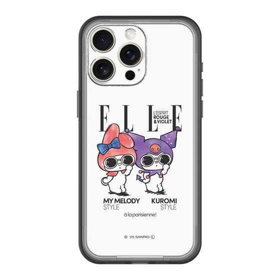 スリムプロテクションプレミアムケース［ ELLE×マイメロディ＆クロミ - 表紙風 ］