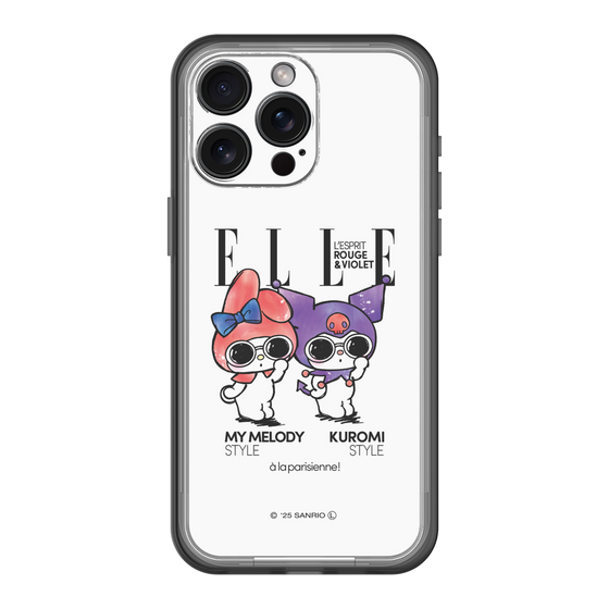 スリムプロテクションプレミアムケース［ ELLE×マイメロディ＆クロミ - 表紙風 ］