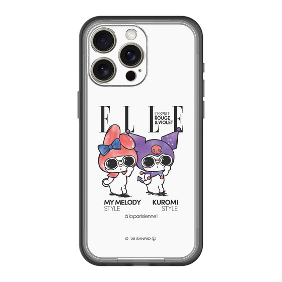 スリムプロテクションプレミアムケース［ ELLE×マイメロディ＆クロミ - 表紙風 ］