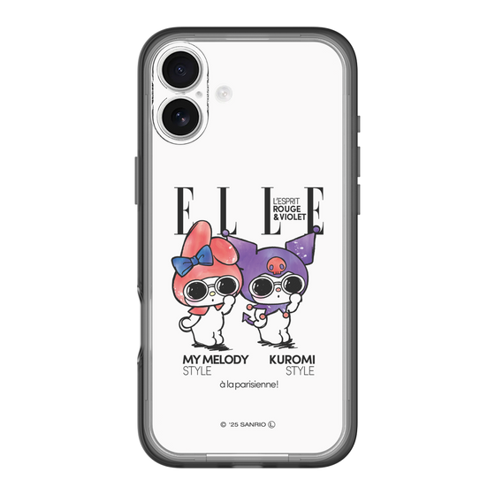 スリムプロテクションプレミアムケース［ ELLE×マイメロディ＆クロミ - 表紙風 ］