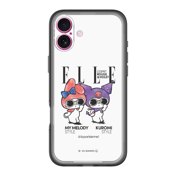 スリムプロテクションプレミアムケース［ ELLE×マイメロディ＆クロミ - 表紙風 ］