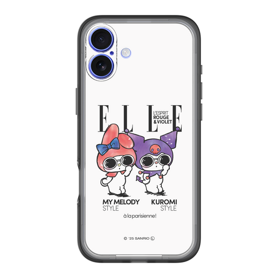 スリムプロテクションプレミアムケース［ ELLE×マイメロディ＆クロミ - 表紙風 ］