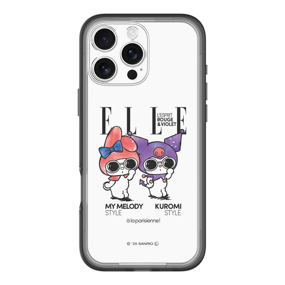 スリムプロテクションプレミアムケース［ ELLE×マイメロディ＆クロミ - 表紙風 ］
