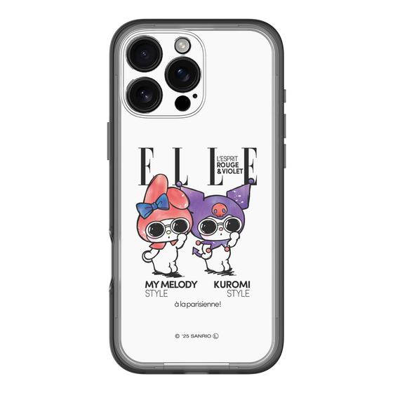 スリムプロテクションプレミアムケース［ ELLE×マイメロディ＆クロミ - 表紙風 ］