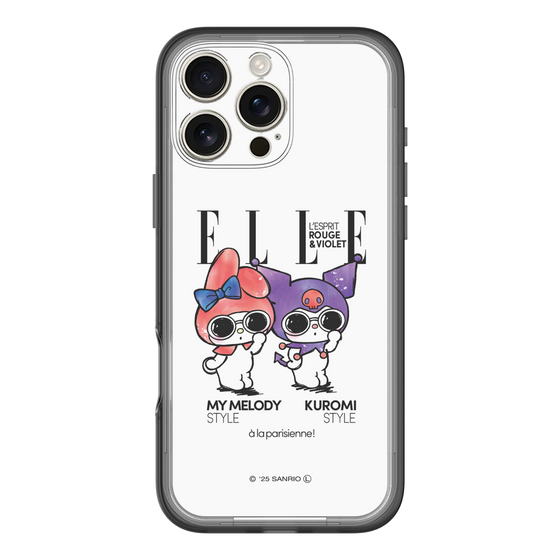 スリムプロテクションプレミアムケース［ ELLE×マイメロディ＆クロミ - 表紙風 ］