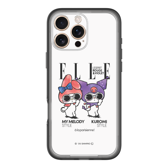 スリムプロテクションプレミアムケース［ ELLE×マイメロディ＆クロミ - 表紙風 ］