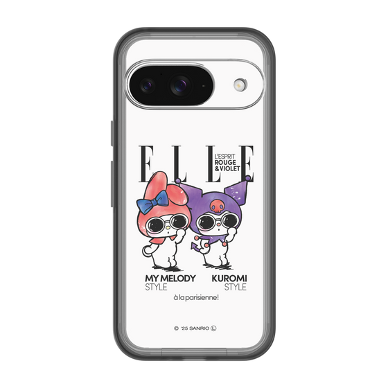 スリムプロテクションプレミアムケース［ ELLE×マイメロディ＆クロミ - 表紙風 ］