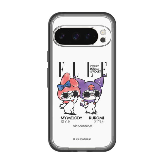 スリムプロテクションプレミアムケース［ ELLE×マイメロディ＆クロミ - 表紙風 ］