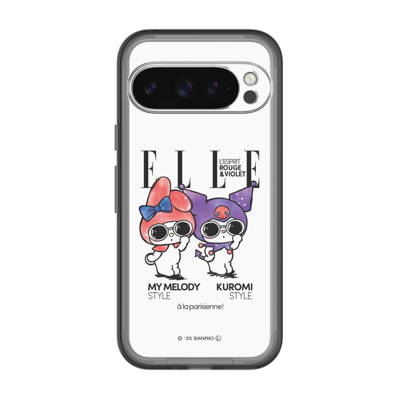 スリムプロテクションプレミアムケース［ ELLE×マイメロディ＆クロミ - 表紙風 ］