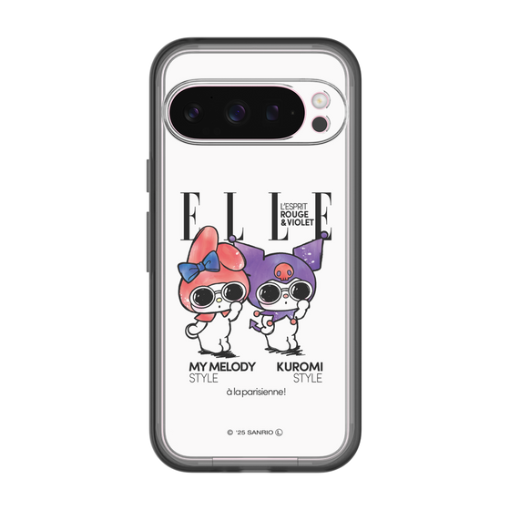 スリムプロテクションプレミアムケース［ ELLE×マイメロディ＆クロミ - 表紙風 ］