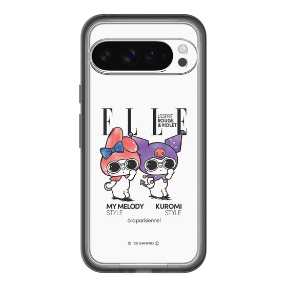 スリムプロテクションプレミアムケース［ ELLE×マイメロディ＆クロミ - 表紙風 ］