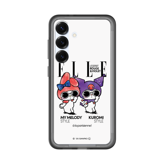 スリムプロテクションプレミアムケース［ ELLE×マイメロディ＆クロミ - 表紙風 ］