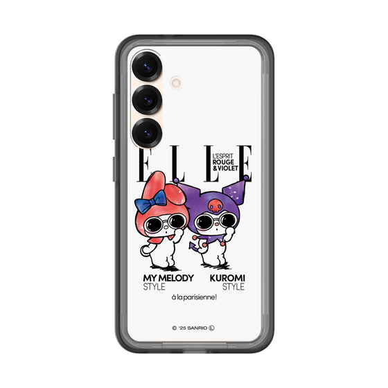 スリムプロテクションプレミアムケース［ ELLE×マイメロディ＆クロミ - 表紙風 ］