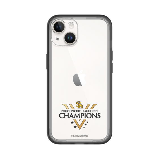 スリムプロテクションプレミアムケース［ 福岡ソフトバンクホークス - PERSOL PACIFIC LEAGUE 2025 CHAMOIONS ロゴ - クリア ］