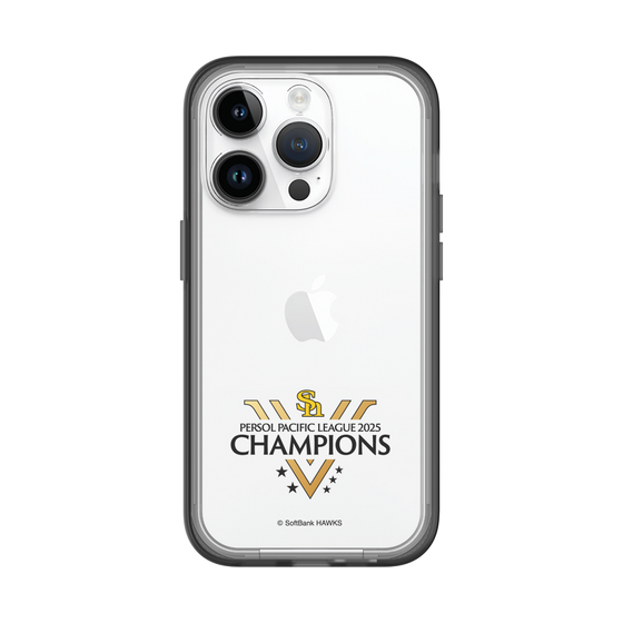 スリムプロテクションプレミアムケース［ 福岡ソフトバンクホークス - PERSOL PACIFIC LEAGUE 2025 CHAMOIONS ロゴ - クリア ］