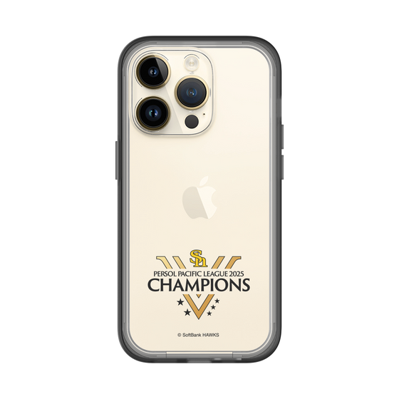 スリムプロテクションプレミアムケース［ 福岡ソフトバンクホークス - PERSOL PACIFIC LEAGUE 2025 CHAMOIONS ロゴ - クリア ］