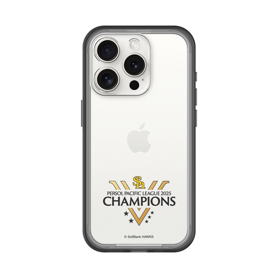 スリムプロテクションプレミアムケース［ 福岡ソフトバンクホークス - PERSOL PACIFIC LEAGUE 2025 CHAMOIONS ロゴ - クリア ］