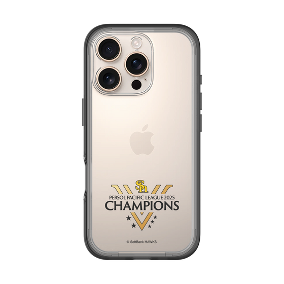 スリムプロテクションプレミアムケース［ 福岡ソフトバンクホークス - PERSOL PACIFIC LEAGUE 2025 CHAMOIONS ロゴ - クリア ］