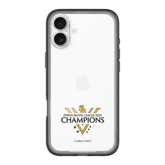 スリムプロテクションプレミアムケース［ 福岡ソフトバンクホークス - PERSOL PACIFIC LEAGUE 2025 CHAMOIONS ロゴ - クリア ］