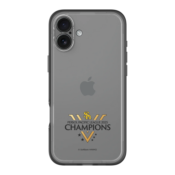 スリムプロテクションプレミアムケース［ 福岡ソフトバンクホークス - PERSOL PACIFIC LEAGUE 2025 CHAMOIONS ロゴ - クリア ］