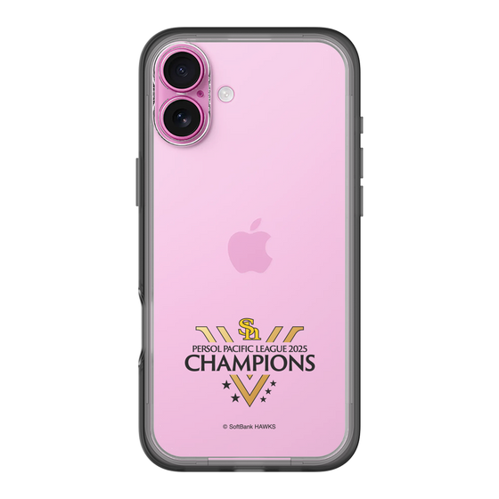 スリムプロテクションプレミアムケース［ 福岡ソフトバンクホークス - PERSOL PACIFIC LEAGUE 2025 CHAMOIONS ロゴ - クリア ］