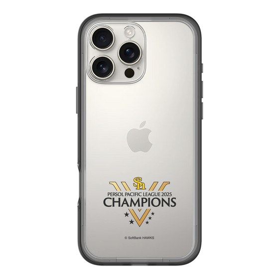 スリムプロテクションプレミアムケース［ 福岡ソフトバンクホークス - PERSOL PACIFIC LEAGUE 2025 CHAMOIONS ロゴ - クリア ］