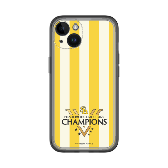 スリムプロテクションプレミアムケース［ 福岡ソフトバンクホークス - PERSOL PACIFIC LEAGUE 2025 CHAMOIONS ロゴ - ストライプ ］
