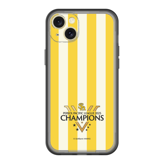 スリムプロテクションプレミアムケース［ 福岡ソフトバンクホークス - PERSOL PACIFIC LEAGUE 2025 CHAMOIONS ロゴ - ストライプ ］