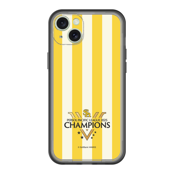 スリムプロテクションプレミアムケース［ 福岡ソフトバンクホークス - PERSOL PACIFIC LEAGUE 2025 CHAMOIONS ロゴ - ストライプ ］