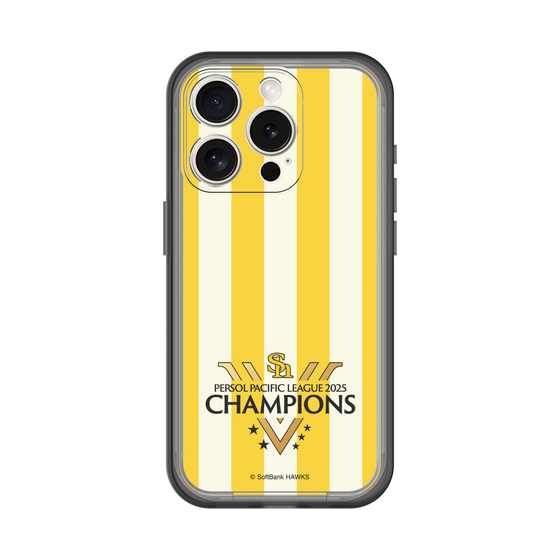 スリムプロテクションプレミアムケース［ 福岡ソフトバンクホークス - PERSOL PACIFIC LEAGUE 2025 CHAMOIONS ロゴ - ストライプ ］